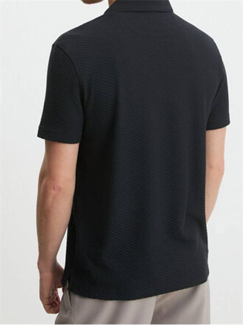 Polo da uomo nera GUESS | M5RP01KCLQ2/JBLK